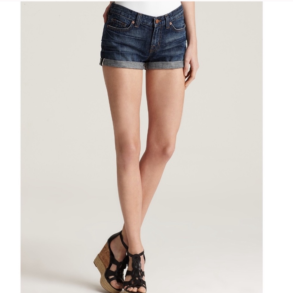 J BRAND Scorpio rolled hem cutoff jean denim short